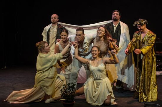 Dress rehearsal of "Scenes from the Times of Knights"