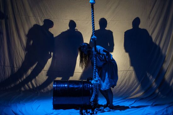Dress rehearsal of "Scenes from the Times of Knights"