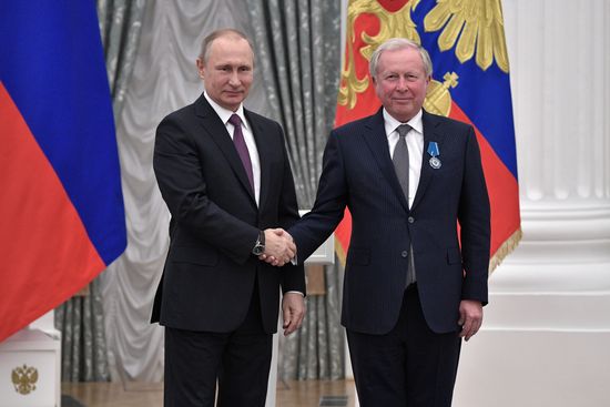 President Vladimir Putin presents state awards at Moscow Kremlin
