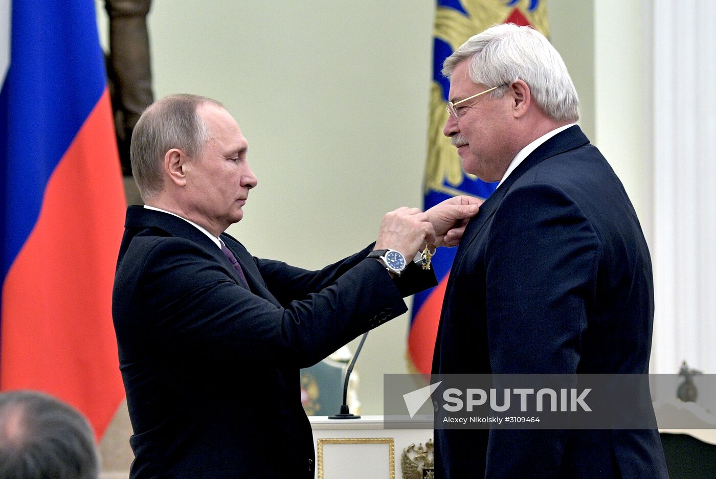 President Vladimir Putin presents state awards at Moscow Kremlin