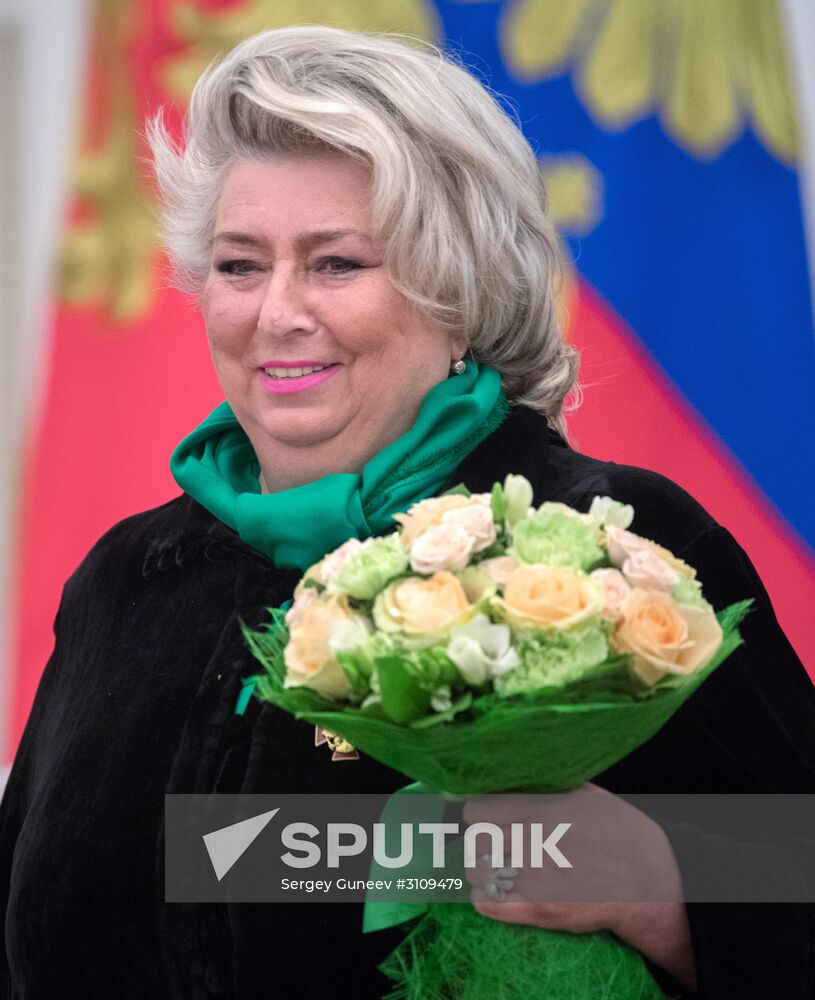 President Vladimir Putin presents state awards at Moscow Kremlin