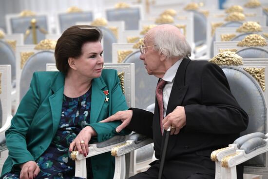 President Vladimir Putin presents state awards at Moscow Kremlin