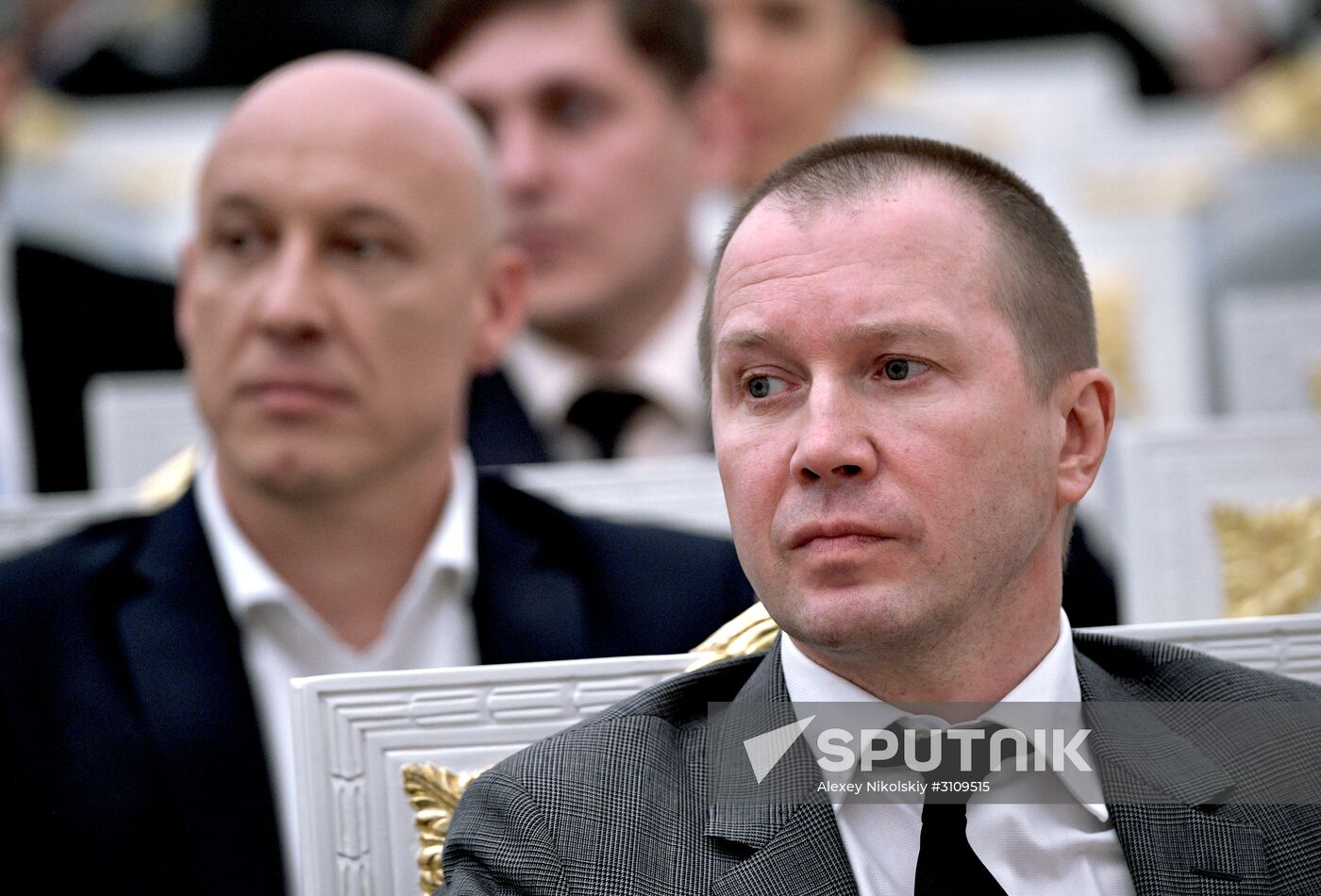 President Vladimir Putin presents state awards at Moscow Kremlin