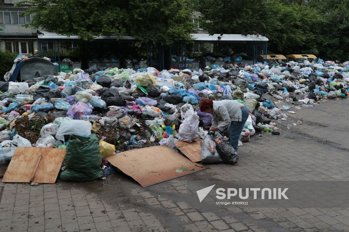 Undisposed waste in Lviv
