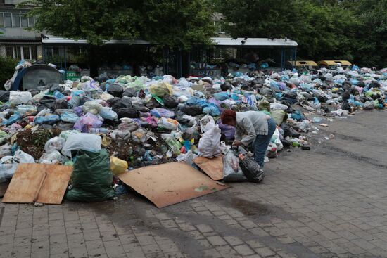 Undisposed waste in Lviv