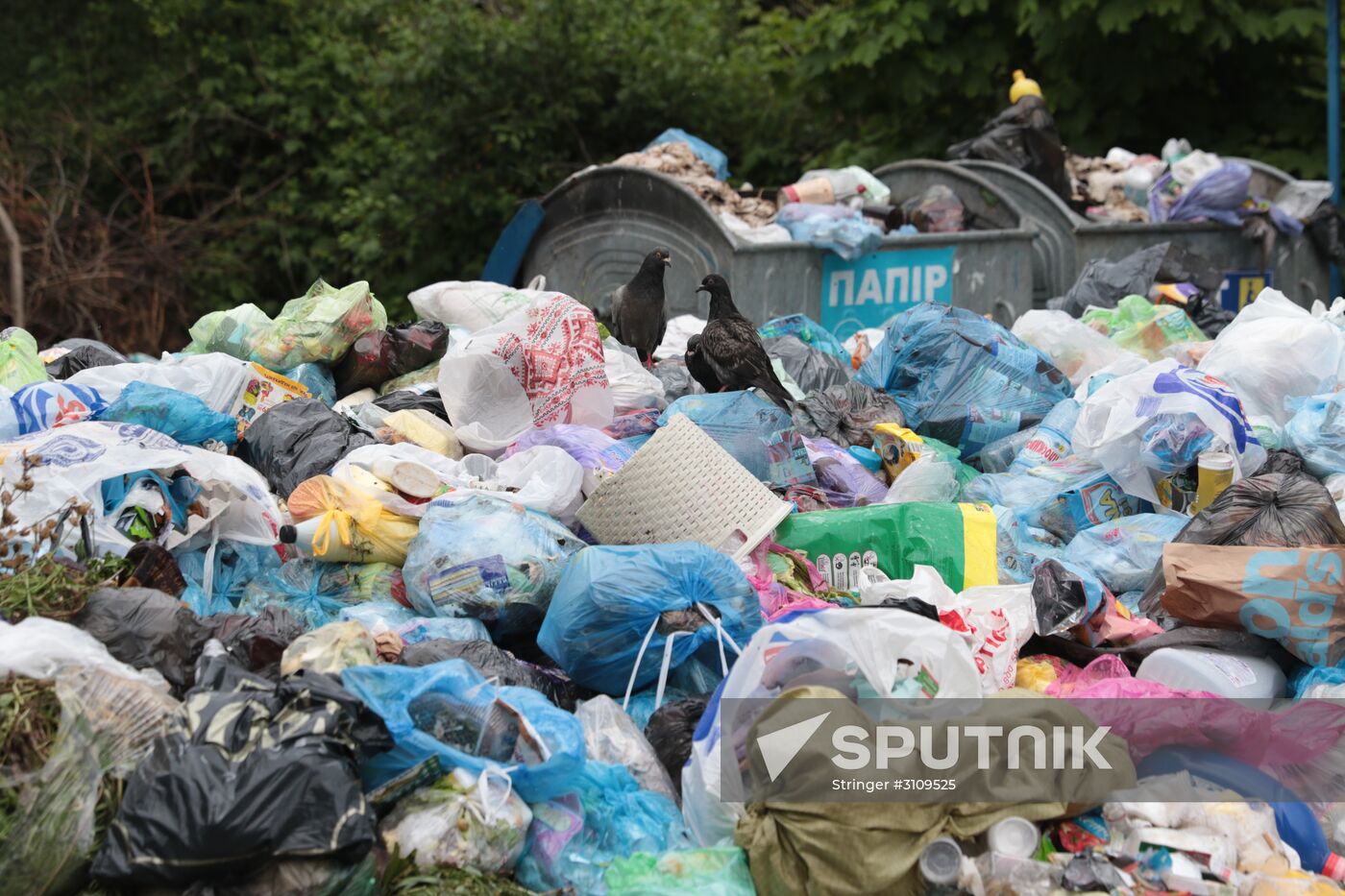 Undisposed waste in Lviv