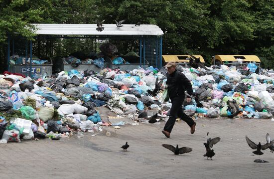 Undisposed waste in Lviv