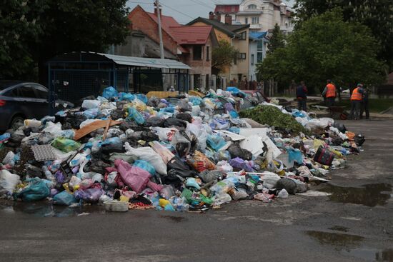 Undisposed waste in Lviv