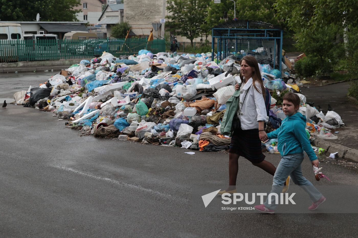 Undisposed waste in Lviv
