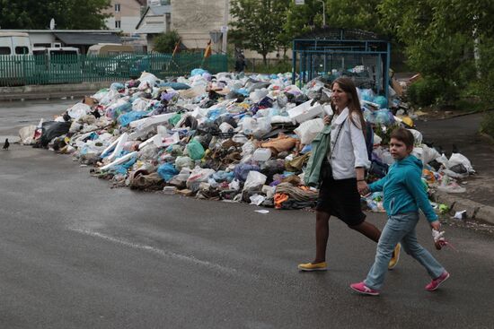 Undisposed waste in Lviv