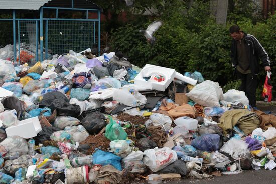 Undisposed waste in Lviv