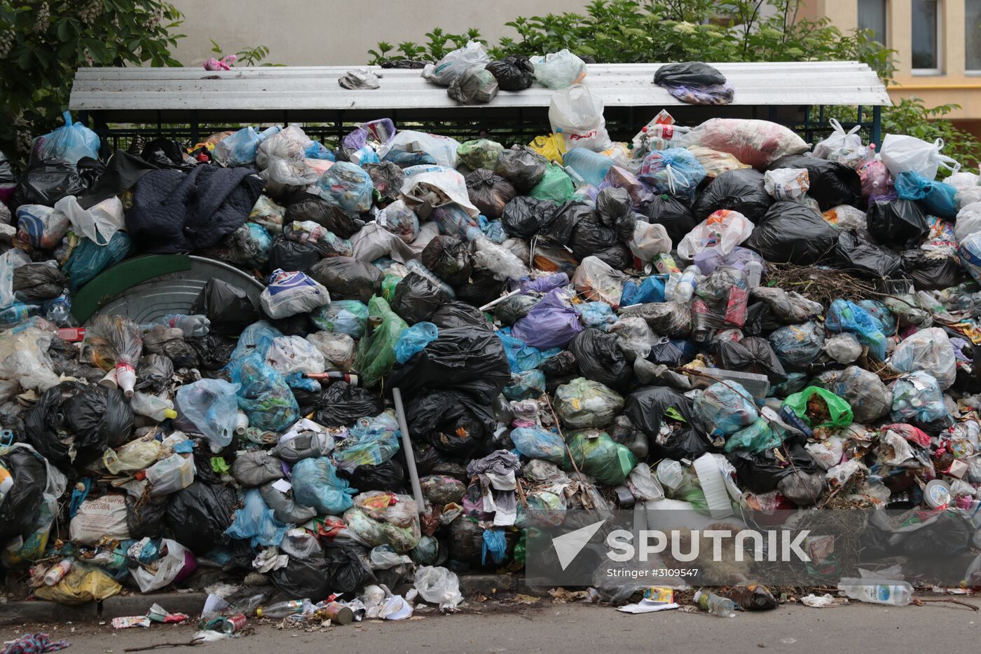 Undisposed waste in Lviv