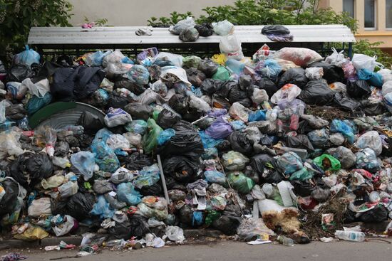 Undisposed waste in Lviv