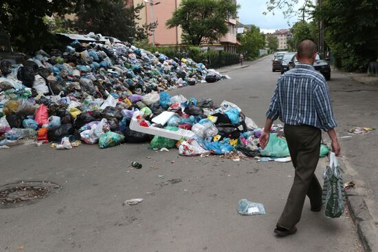 Undisposed waste in Lviv