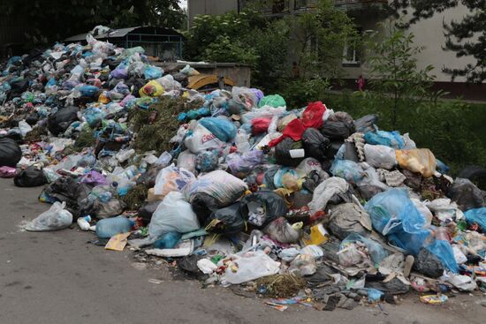 Undisposed waste in Lviv