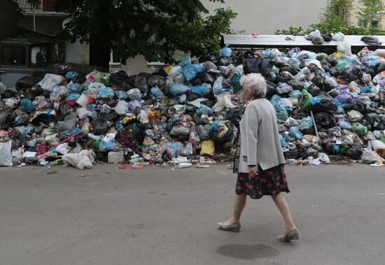 Undisposed waste in Lviv