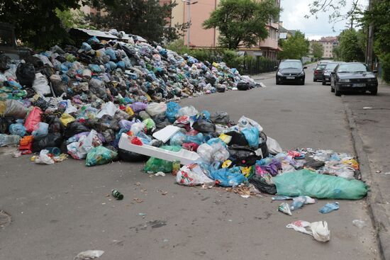 Undisposed waste in Lviv