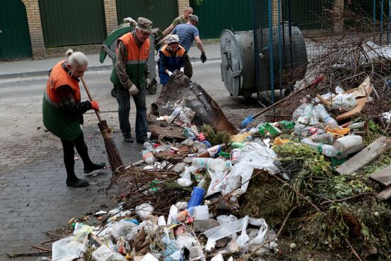 Undisposed waste in Lviv