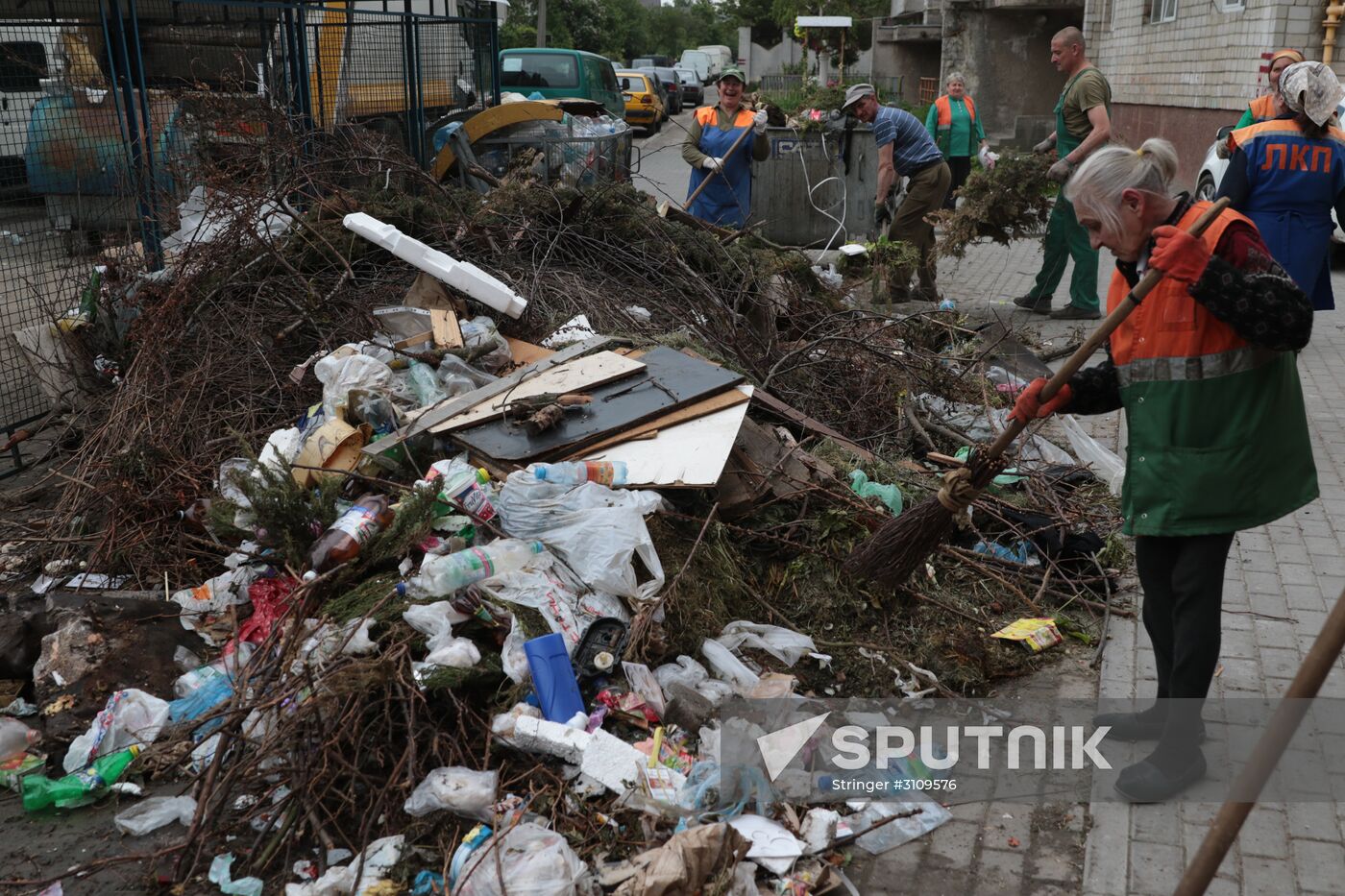 Undisposed waste in Lviv