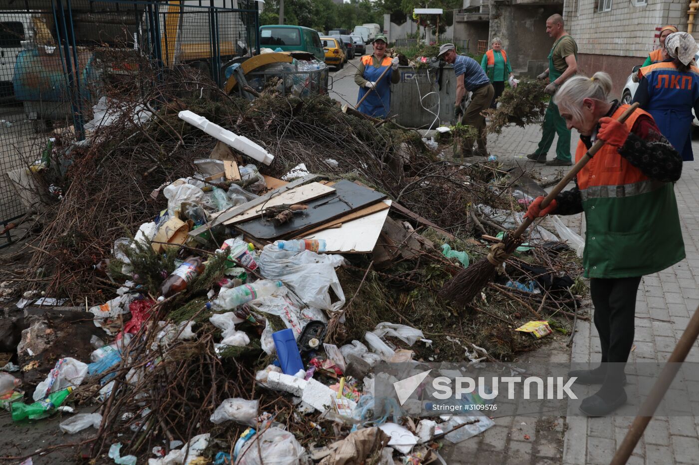 Undisposed waste in Lviv