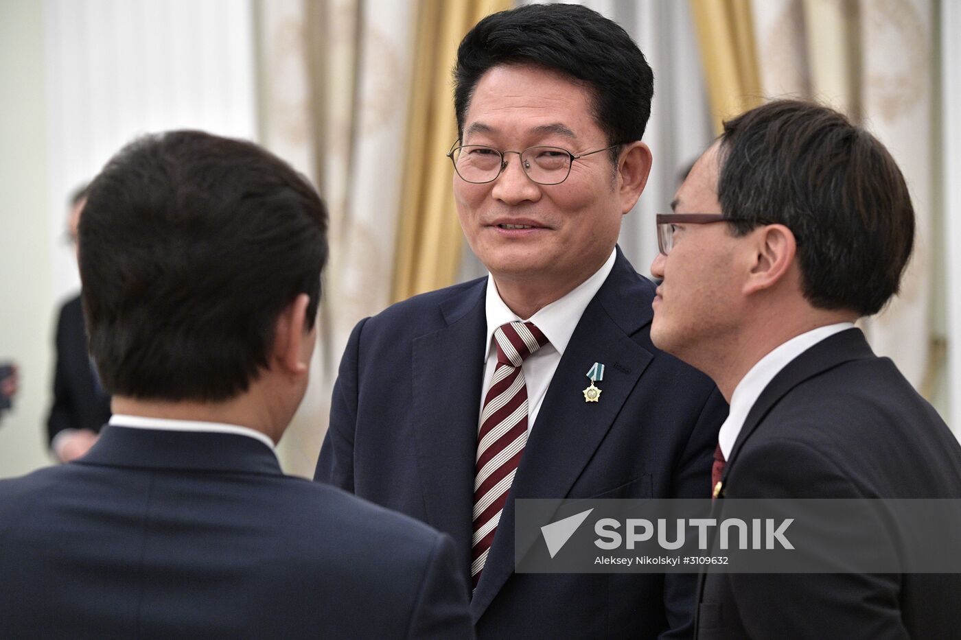 President Vladimir Putin meets with South Korea's special envoy Song Young-gil
