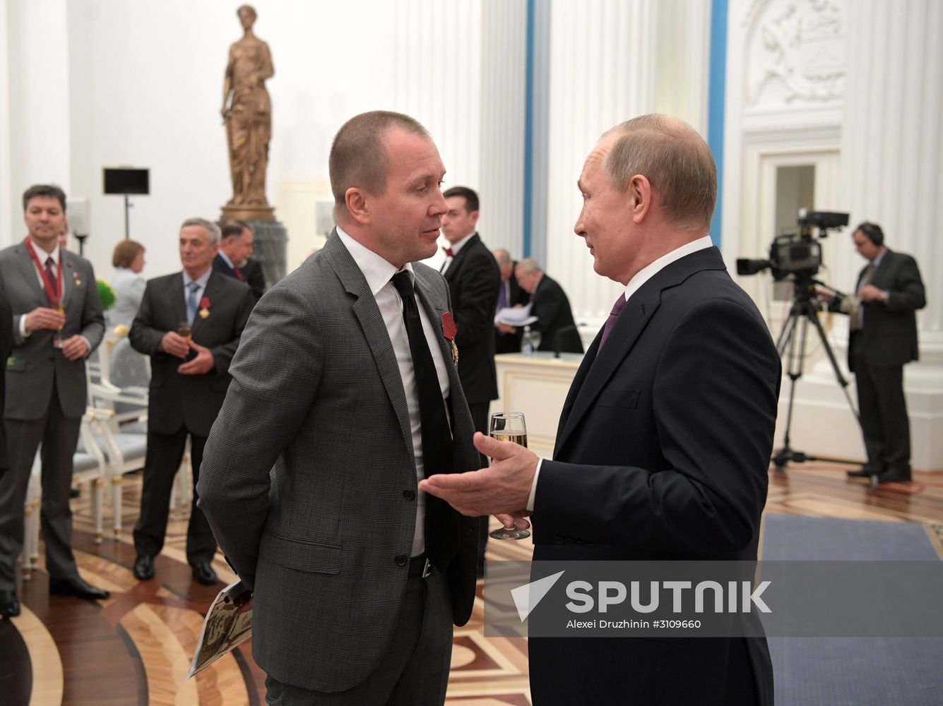 President Vladimir Putin presents state awards at Moscow Kremlin