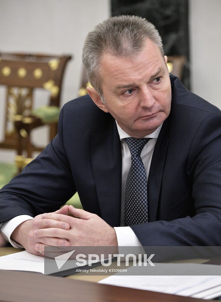 President Vladimir Putin holds Government meeting