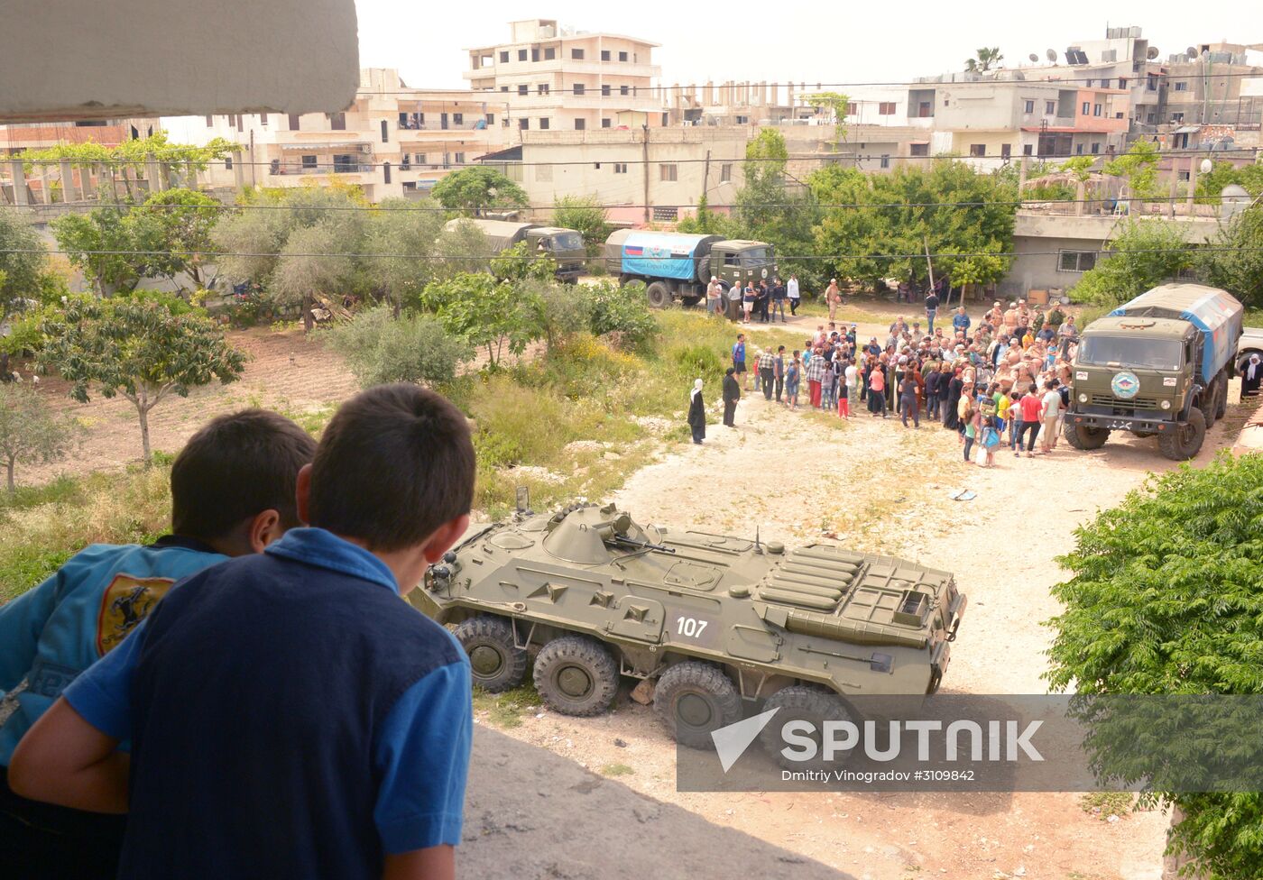 Humanitarian aid distribution in Latakia Governorate, Syria