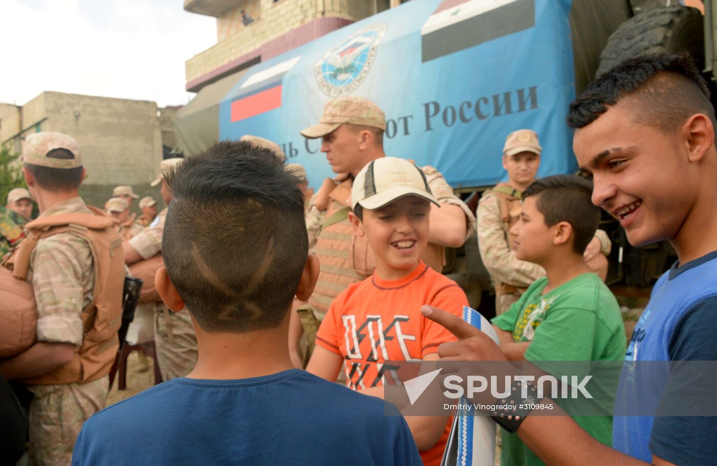 Humanitarian aid distribution in Latakia Governorate, Syria