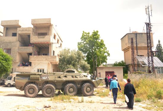 Humanitarian aid distribution in Latakia Governorate, Syria