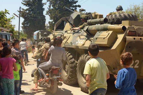 Humanitarian aid distribution in Latakia Governorate, Syria