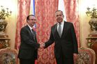 Russian Foreign Minister Sergei Lavrov meets with Secretary of Foreign Affairs of the Philippines Alan Peter Cayetano