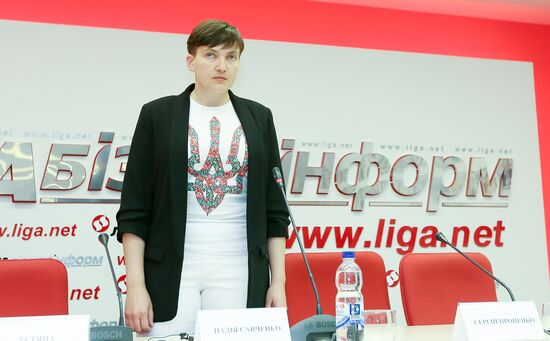Nadezhda Savchenko gives news conference