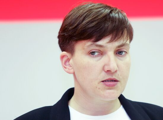 Nadezhda Savchenko gives news conference