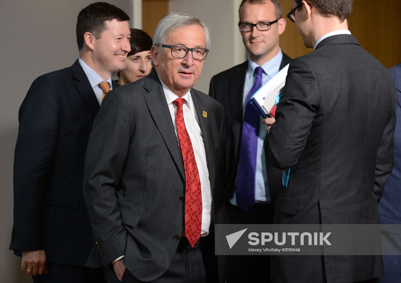 US President Donald Trump meets with EU leaders in Brussels