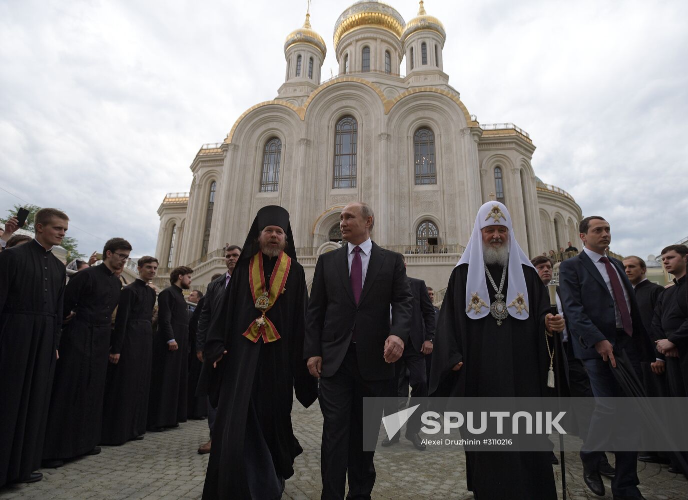 Russian President Vladimir Putin visits Sretensky Monastery