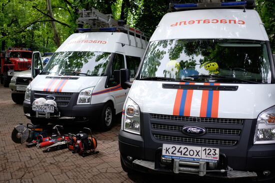 Special tactical drills in Krasnodar