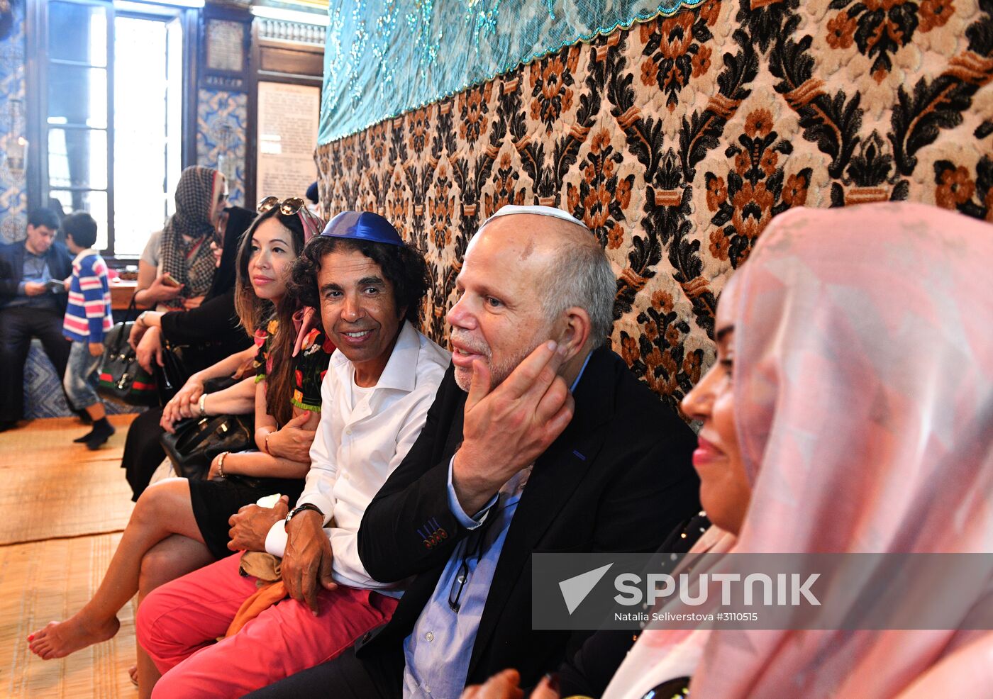 Pilgrims in El Ghriba Synagogue, Tunisia