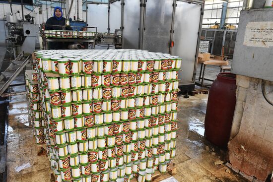 Canned food manufacturing in Damascus