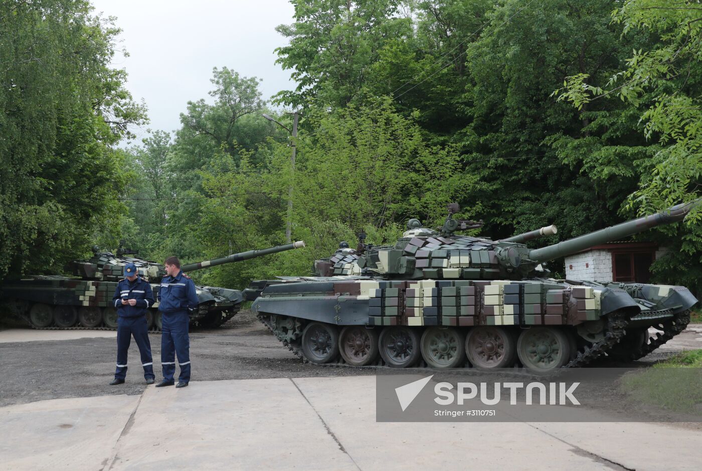 Military equipment display in Ukraine on Europe Day