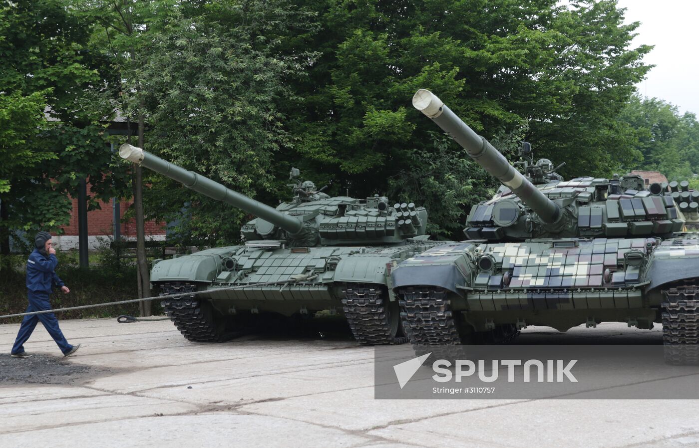 Military equipment display in Ukraine on Europe Day