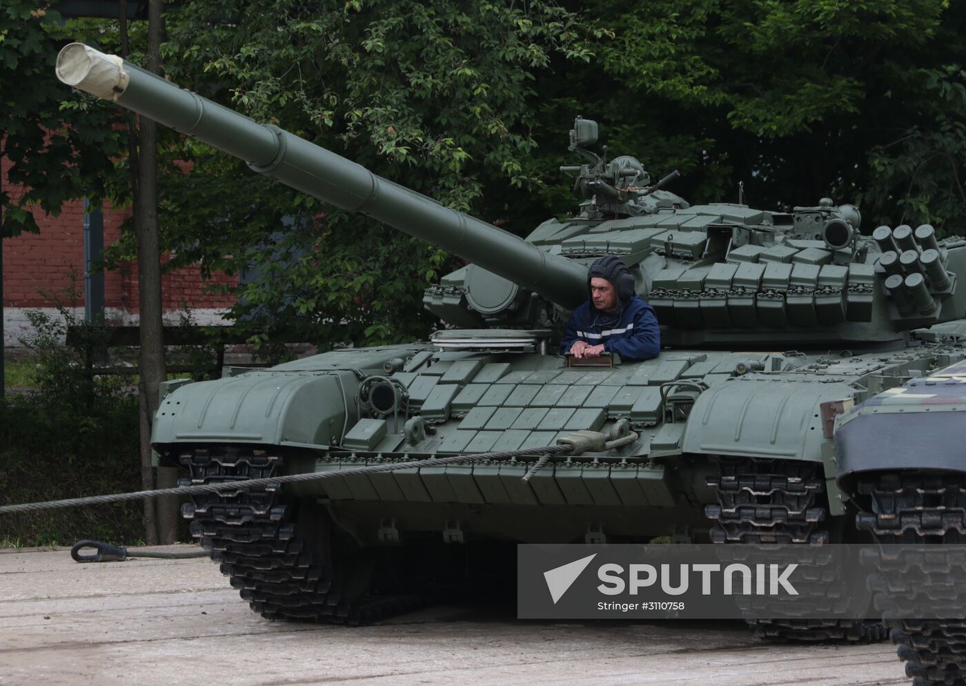 Military equipment display in Ukraine on Europe Day