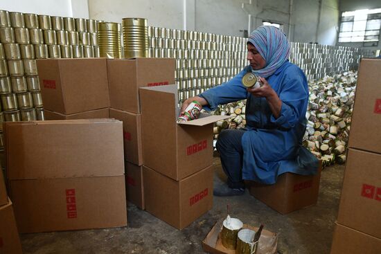 Canned food manufacturing in Damascus