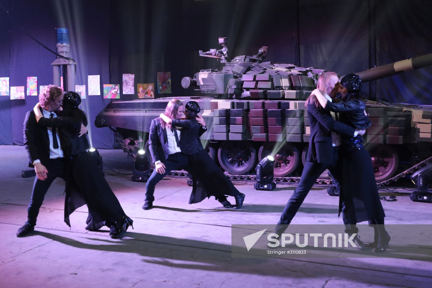 Military equipment display in Ukraine on Europe Day