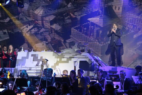 Military equipment display in Ukraine on Europe Day