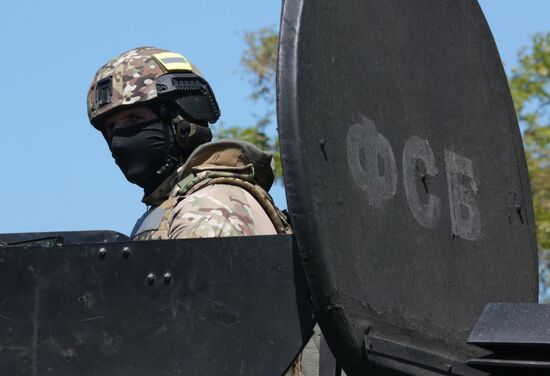 Second stage of FSB drill in Crimea