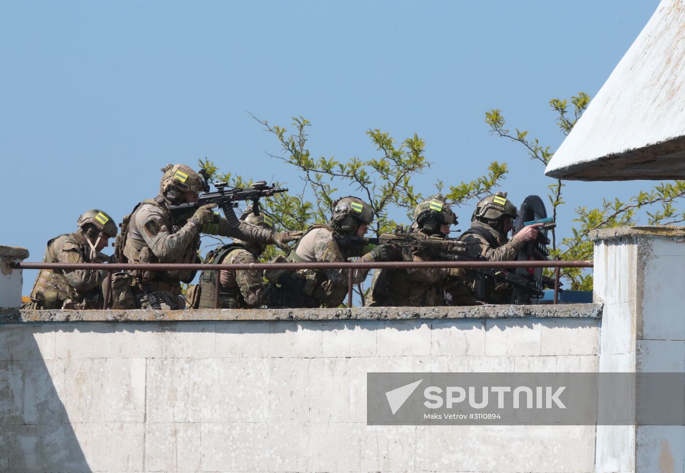 Second stage of FSB drill in Crimea
