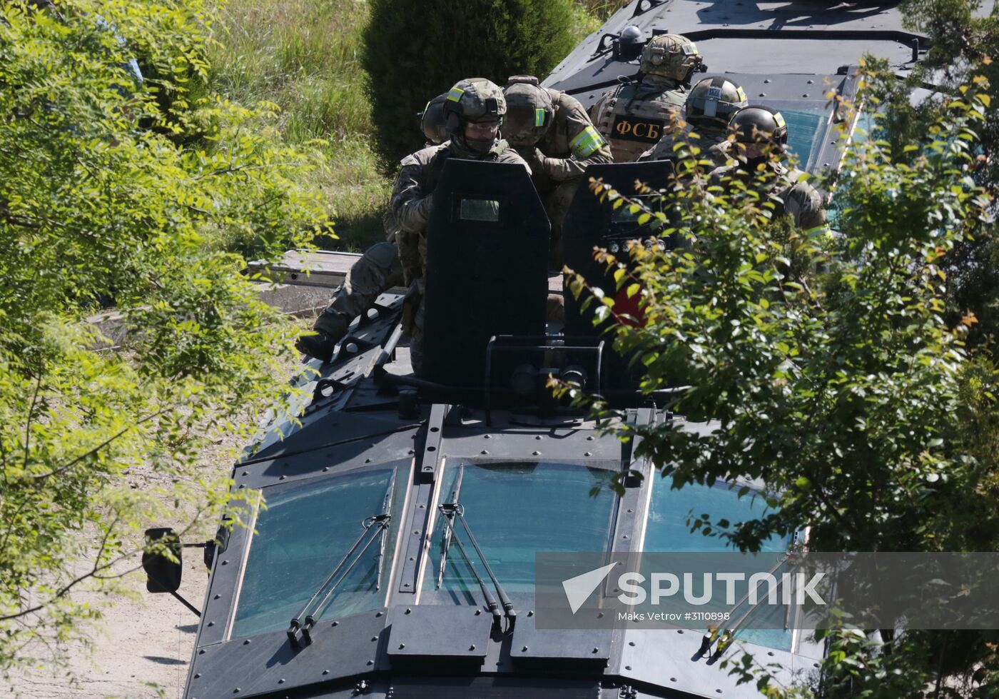 Second stage of FSB drill in Crimea