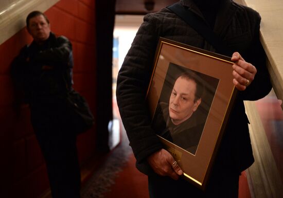 Funeral tribute for film director Alexander Burdonsky
