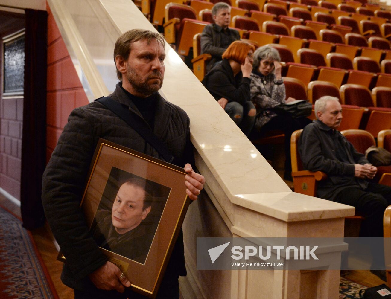 Funeral tribute for film director Alexander Burdonsky